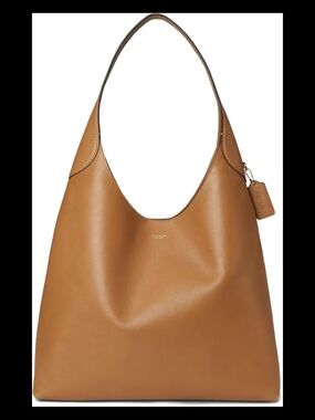 Coach Brooklyn 39 Leather Hobo Tote Bag in Honey Brown